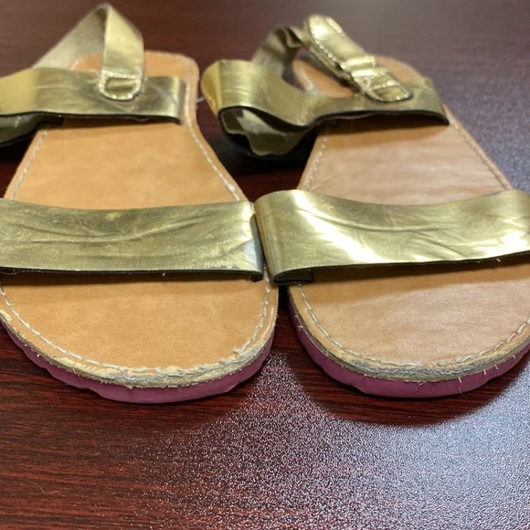 Lilly Pulitzer for Target Gold Sandals Size 2 - Picture 2 of 6